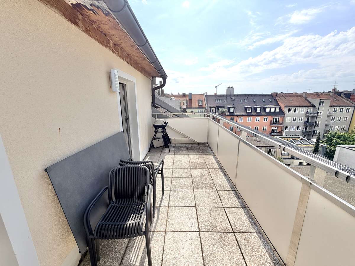 Sonnige 1-Zi.-DACHTERRASSENWHG. in TOP-Lage Schwabing / Maxvorstadt