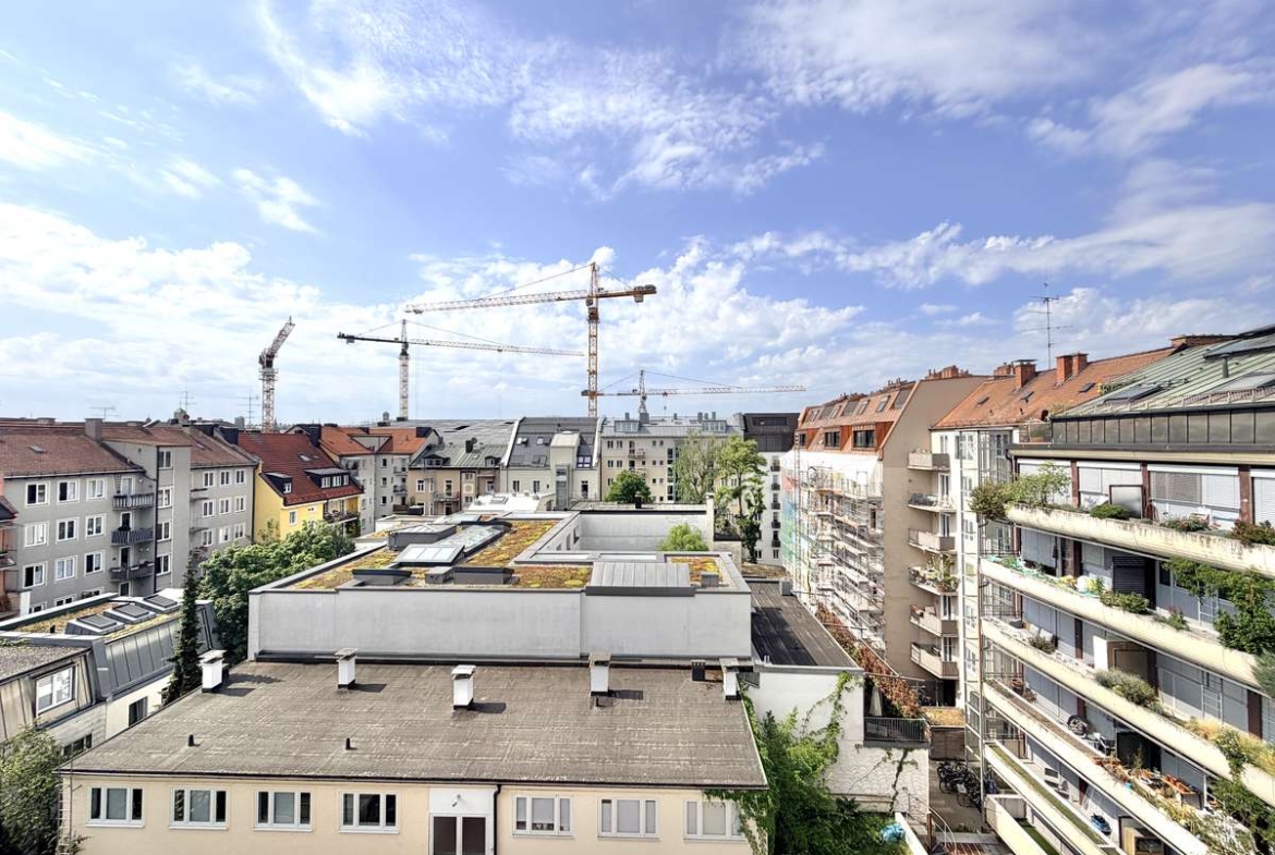 Sonnige 1-Zi.-DACHTERRASSENWHG. in TOP-Lage Schwabing / Maxvorstadt