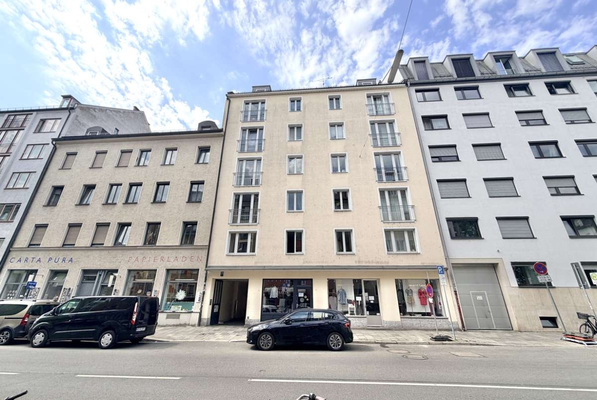 Sonnige 1-Zi.-DACHTERRASSENWHG. in TOP-Lage Schwabing / Maxvorstadt