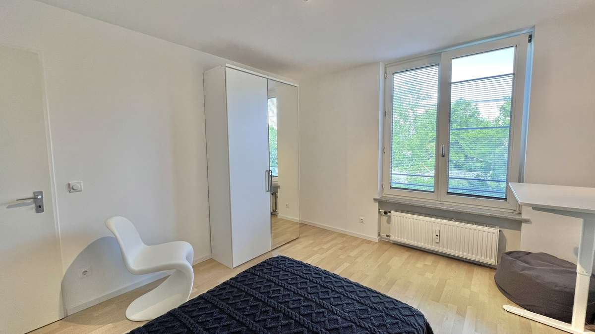 Schlafzimmer 2-Zi.-Whg. mit Westbalkon – Helles Zuhause in attraktiver Lage