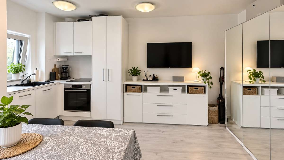 Wohnen/Schlafen/Essen Top Kapitalanlage – KfW-55-Apartment mit Garten & großer Ostterrasse