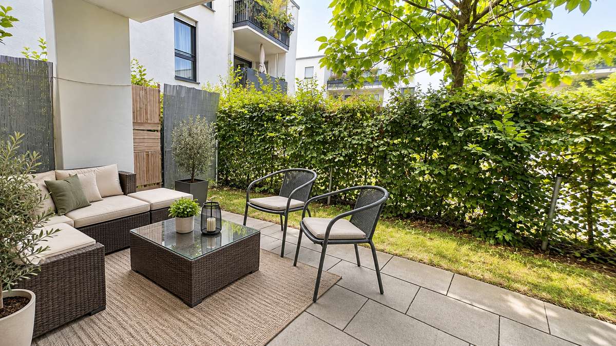 Garten Top Kapitalanlage – KfW-55-Apartment mit Garten & großer Ostterrasse