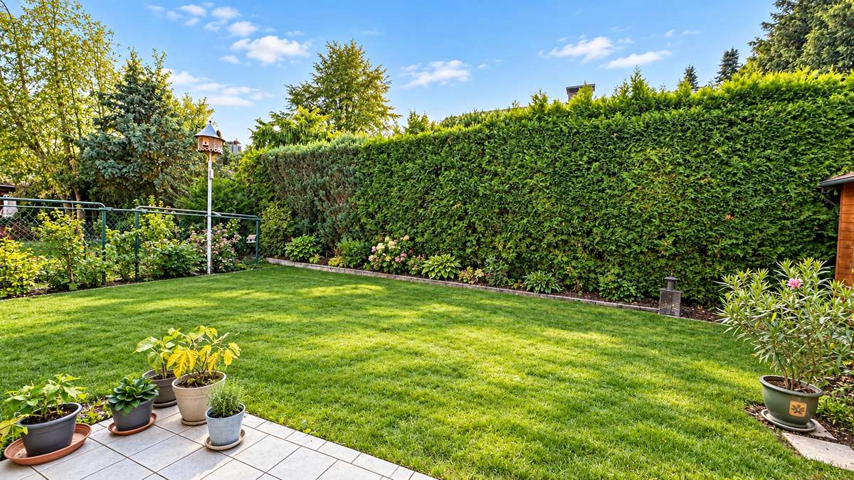 Hausansicht Exklusive 4-Zi.-Garten-Whg. in der Lerchenau – Moderne Ausstattung und viel Komfort