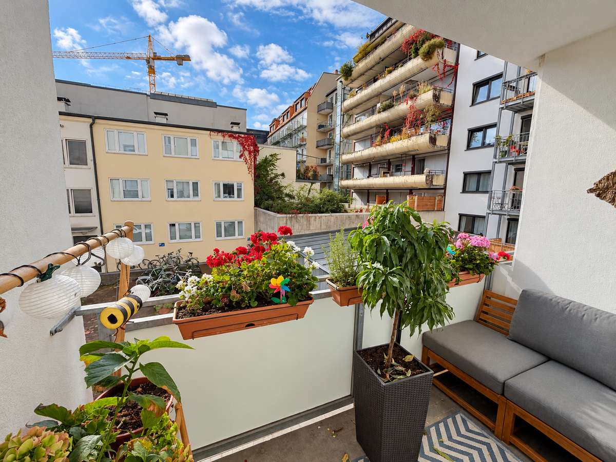 Balkon Zentral leben, ruhig wohnen – 3-Zi.-Whg. in der Max-Vorstadt