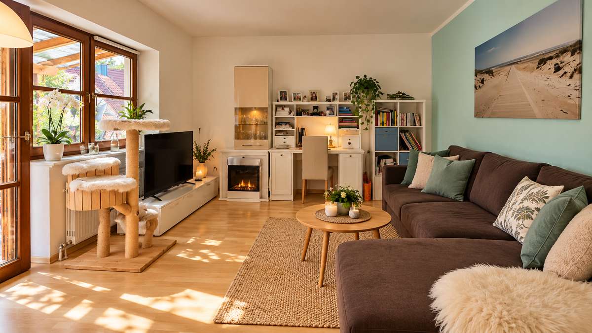 Wohnen im kleinen Haus: RUHIGE 3 Zi. Whg. mit großem Südost Balkon / Nh. S1
