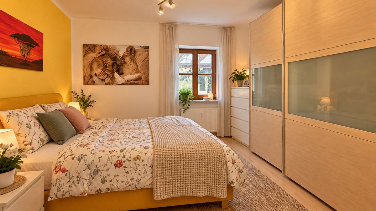 Wohnen im kleinen Haus: RUHIGE 3 Zi. Whg. mit großem Südost Balkon / Nh. S1