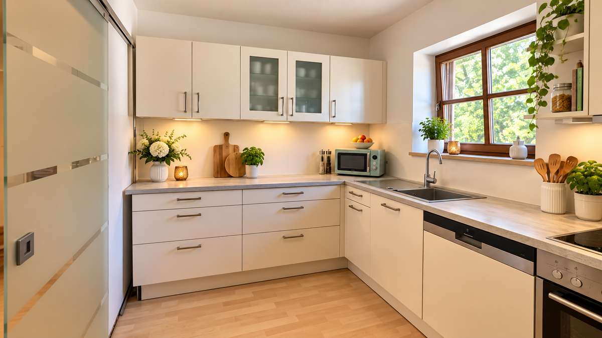 Wohnen im kleinen Haus: RUHIGE 3 Zi. Whg. mit großem Südost Balkon / Nh. S1